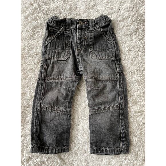 Vintage Wrangler Boys Sz. 18 Mo. Black Cargo Style Jeans. Cute, Comfortable - Picture 1 of 9